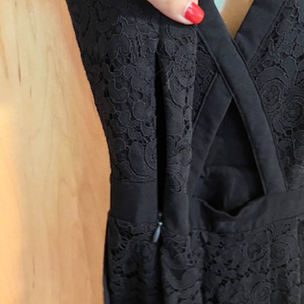 NWOT Free People Black lace dress - Picture 6 of 8